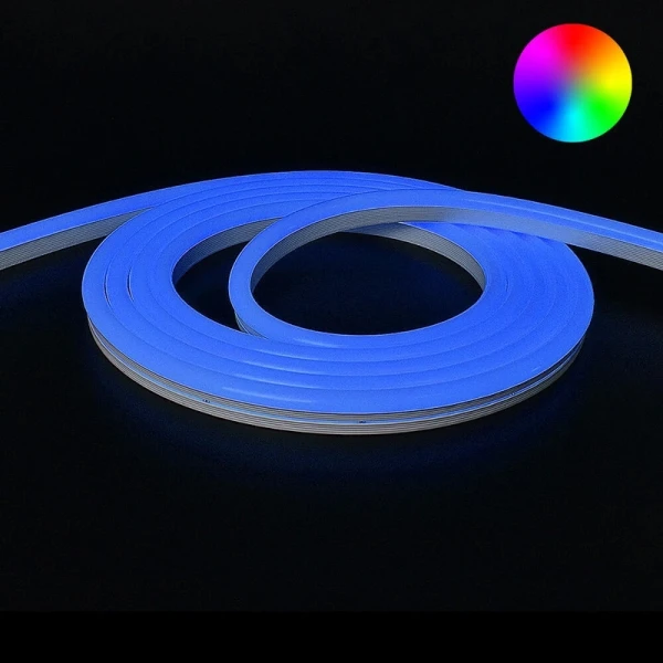 RGB neon led flex maxi rond 1 meter - losse strip