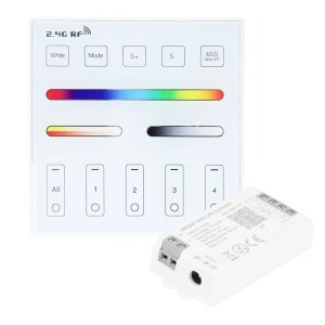 Draadloos milight touch wandpaneel & wifi controller voor RGB led strips - complete set