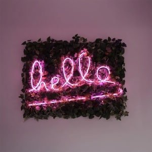 Muurdecoratie led strip set neon RGB maxi recht