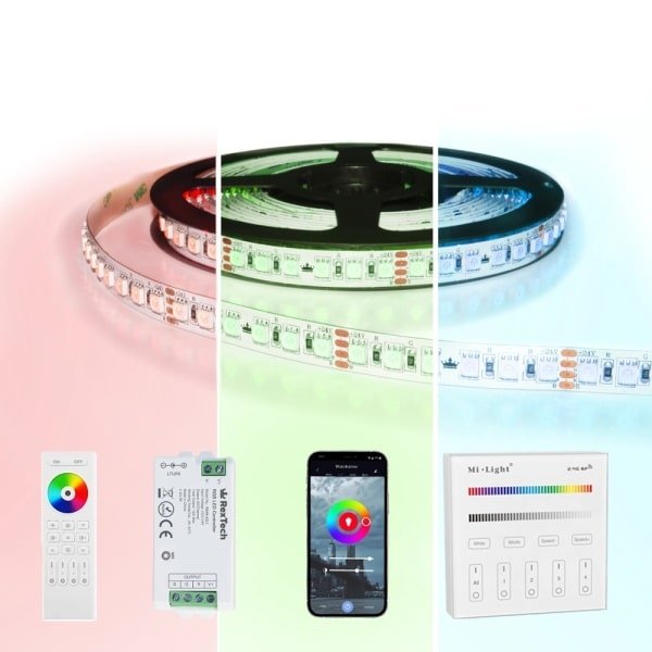 15 meter RGB pro led strip complete set - 1800 leds