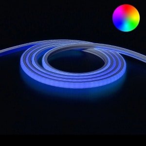 4 meter neon led flex RGB midi top view - losse strip