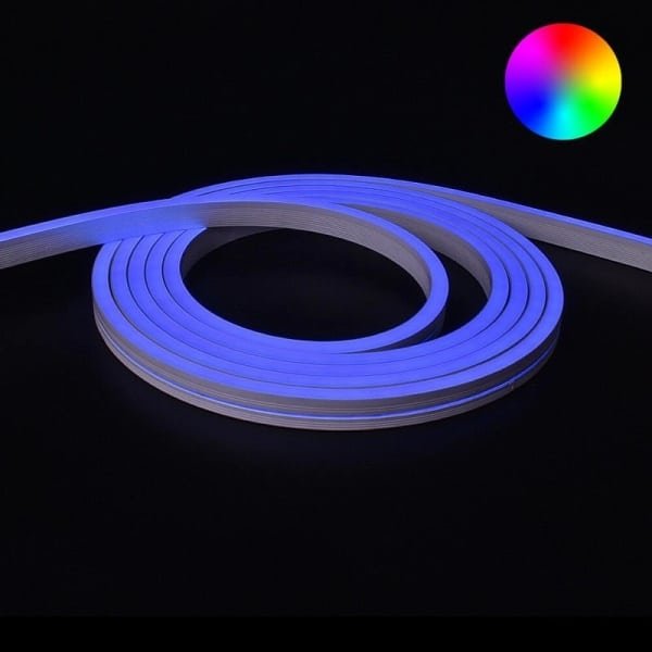 RGB neon led flex maxi recht 4 meter - losse strip